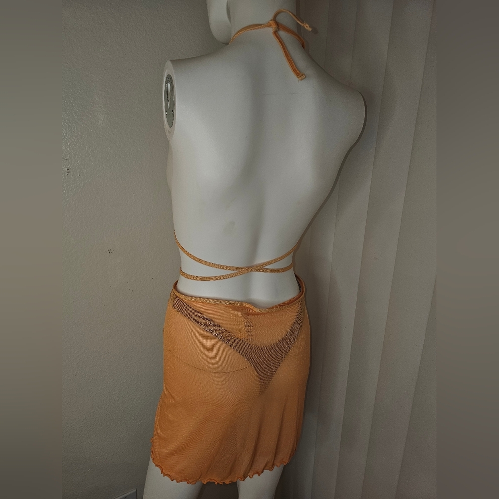 NOT AVAILABLE NWT Jessics Simpson SARONG WRAP SKIRT Cover Up Size S/M - Picture 14 of 16